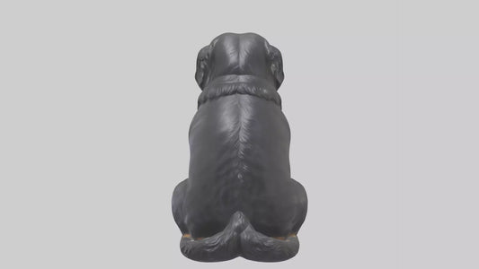 3D model Bernese Mountain Dog statue model VR / AR / low-poly