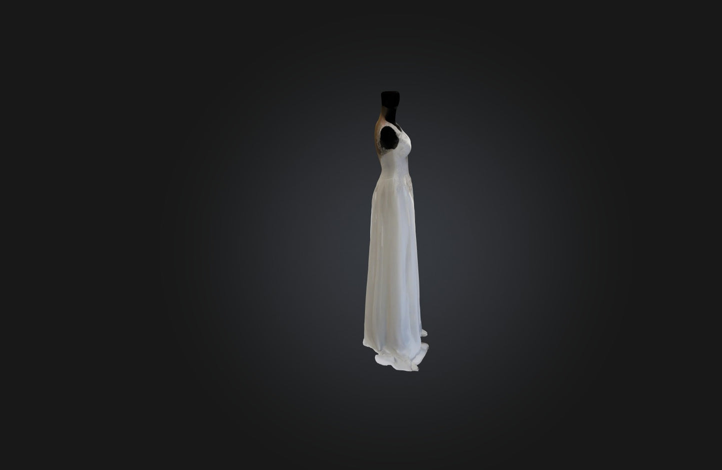 3D model Bespoke Wedding Dress VR / AR / low-poly