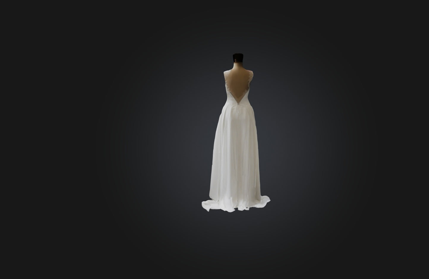 3D model Bespoke Wedding Dress VR / AR / low-poly