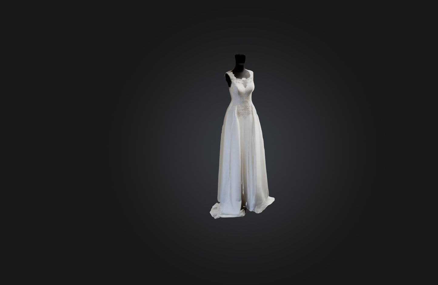 3D model Bespoke Wedding Dress VR / AR / low-poly