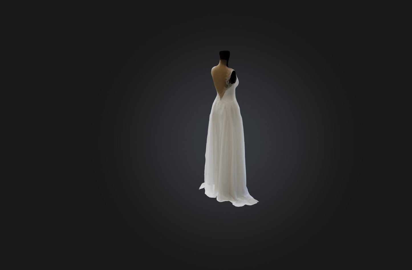 3D model Bespoke Wedding Dress VR / AR / low-poly