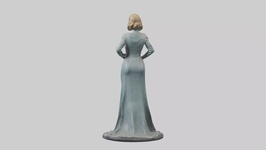 3D model Bette Davis statue model VR / AR / low-poly