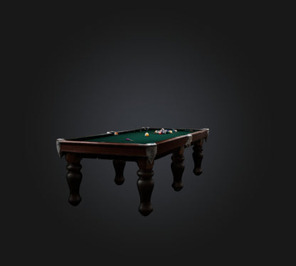 3D model billiards 2 VR / AR / low-poly