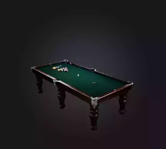 3D model billiards 2 VR / AR / low-poly
