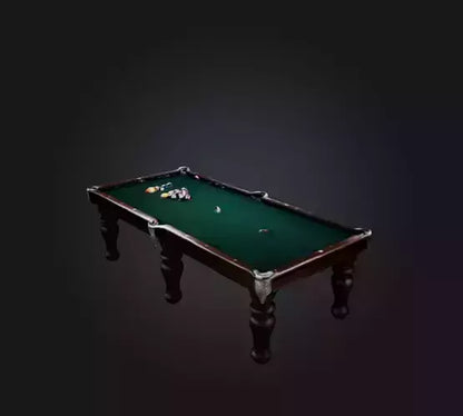 3D model billiards 2 VR / AR / low-poly