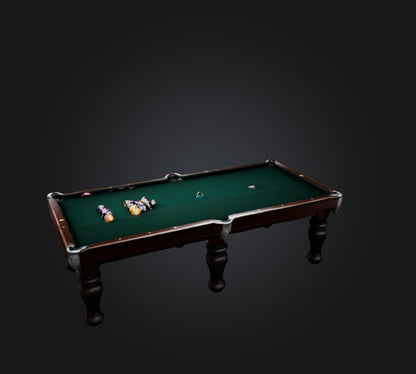 3D model billiards 2 VR / AR / low-poly