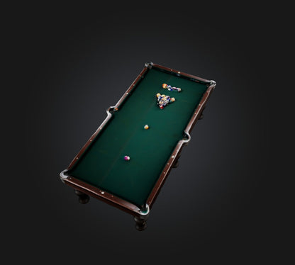 3D model billiards 2 VR / AR / low-poly