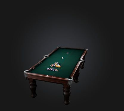 3D model billiards 2 VR / AR / low-poly