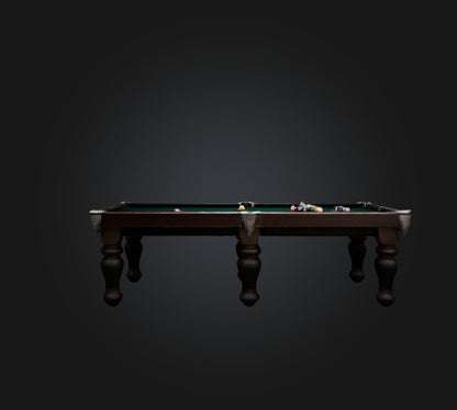 3D model billiards 2 VR / AR / low-poly