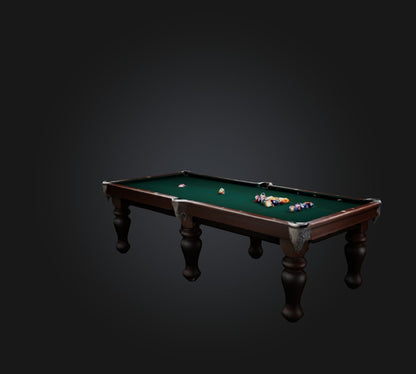 3D model billiards 2 VR / AR / low-poly