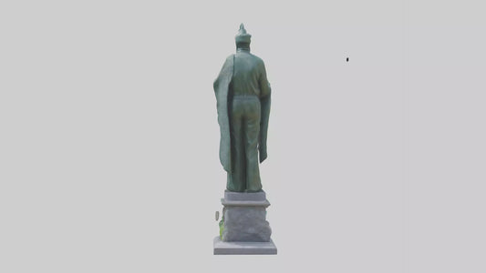 3D model Biodiversity Protector Memorial Statue model VR / AR / low-poly
