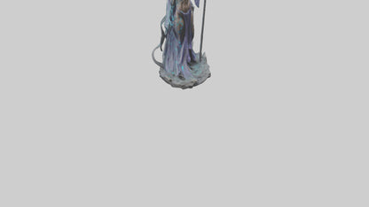 BioTech Sorceress statue model 3D model