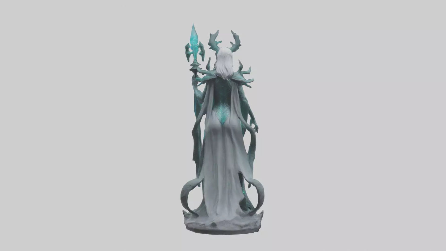 BioTech Sorceress statue model 3D model