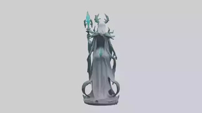 BioTech Sorceress statue model 3D model