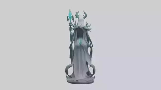 BioTech Sorceress statue model 3D model