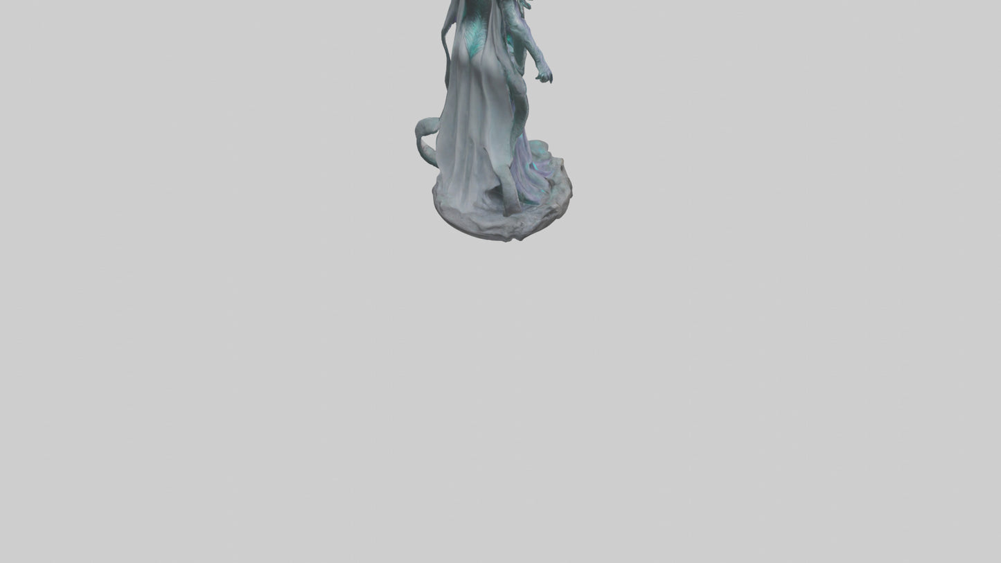 BioTech Sorceress statue model 3D model