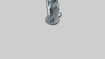 BioTech Sorceress statue model 3D model