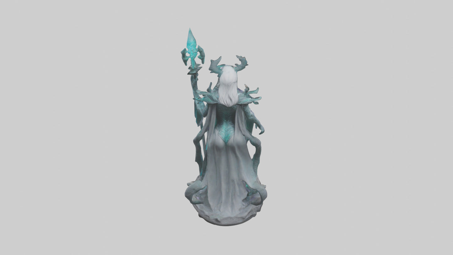 BioTech Sorceress statue model 3D model
