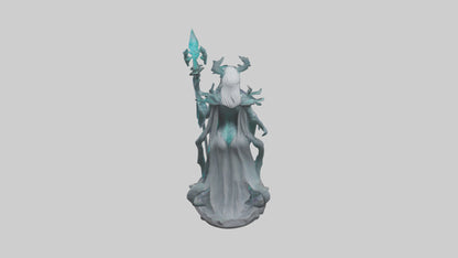 BioTech Sorceress statue model 3D model