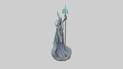 BioTech Sorceress statue model 3D model