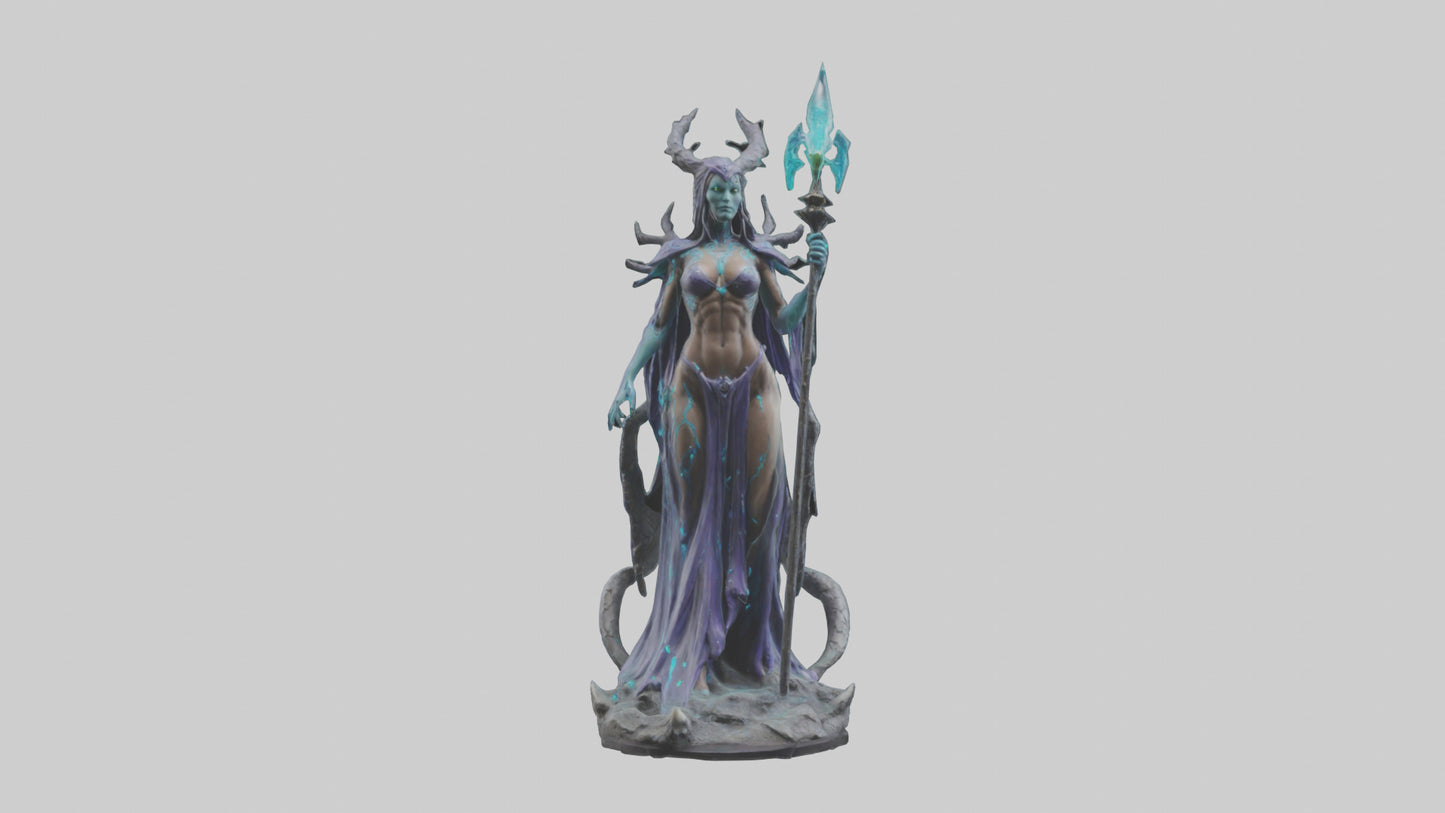 BioTech Sorceress statue model 3D model