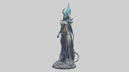 BioTech Sorceress statue model 3D model