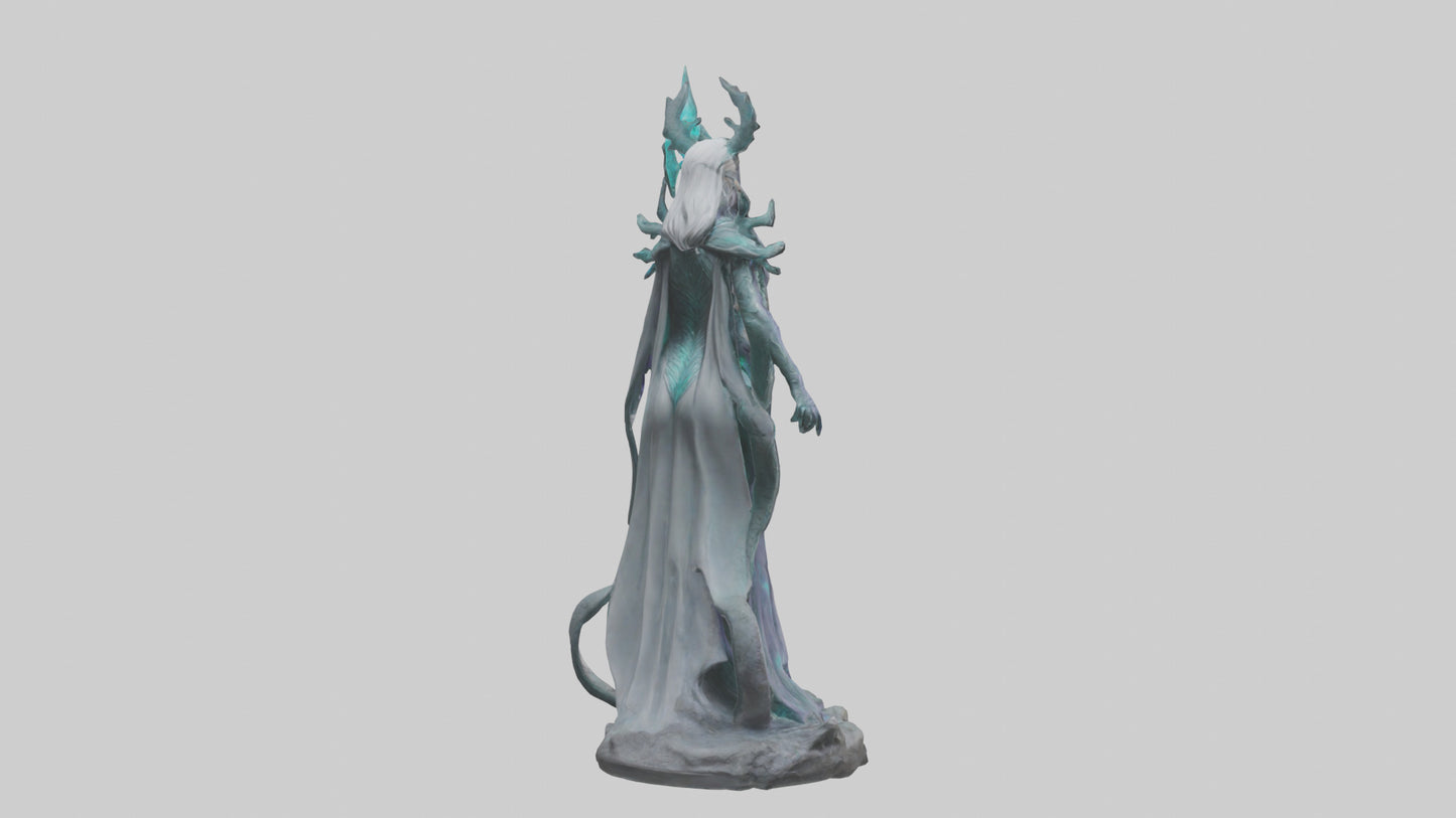 BioTech Sorceress statue model 3D model