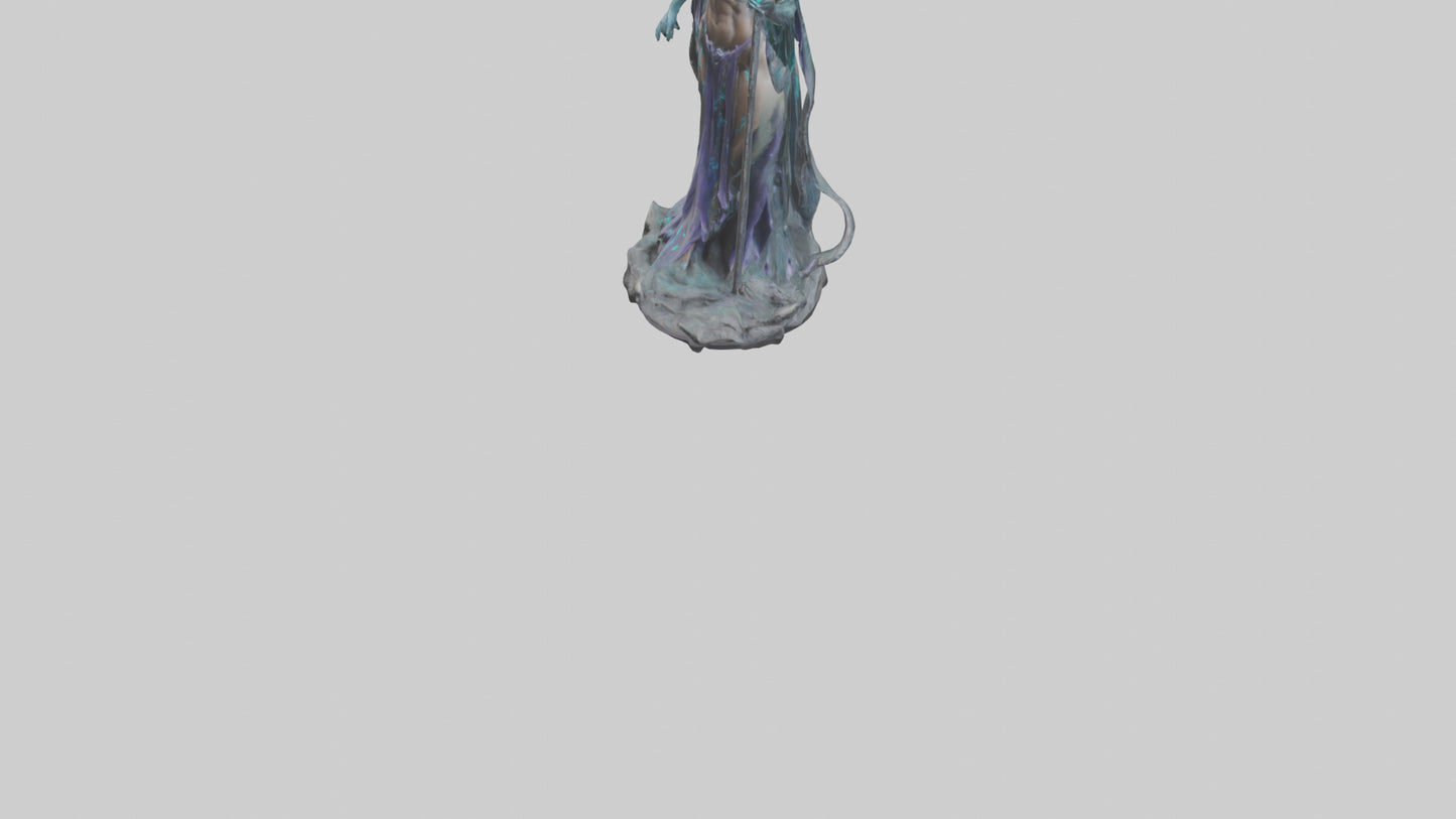 BioTech Sorceress statue model 3D model