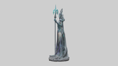BioTech Sorceress statue model 3D model