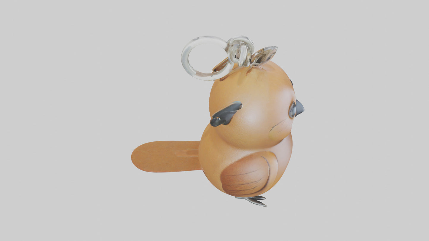 Bird keychain model 3D model