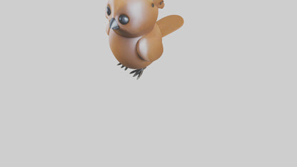 Bird keychain model 3D model