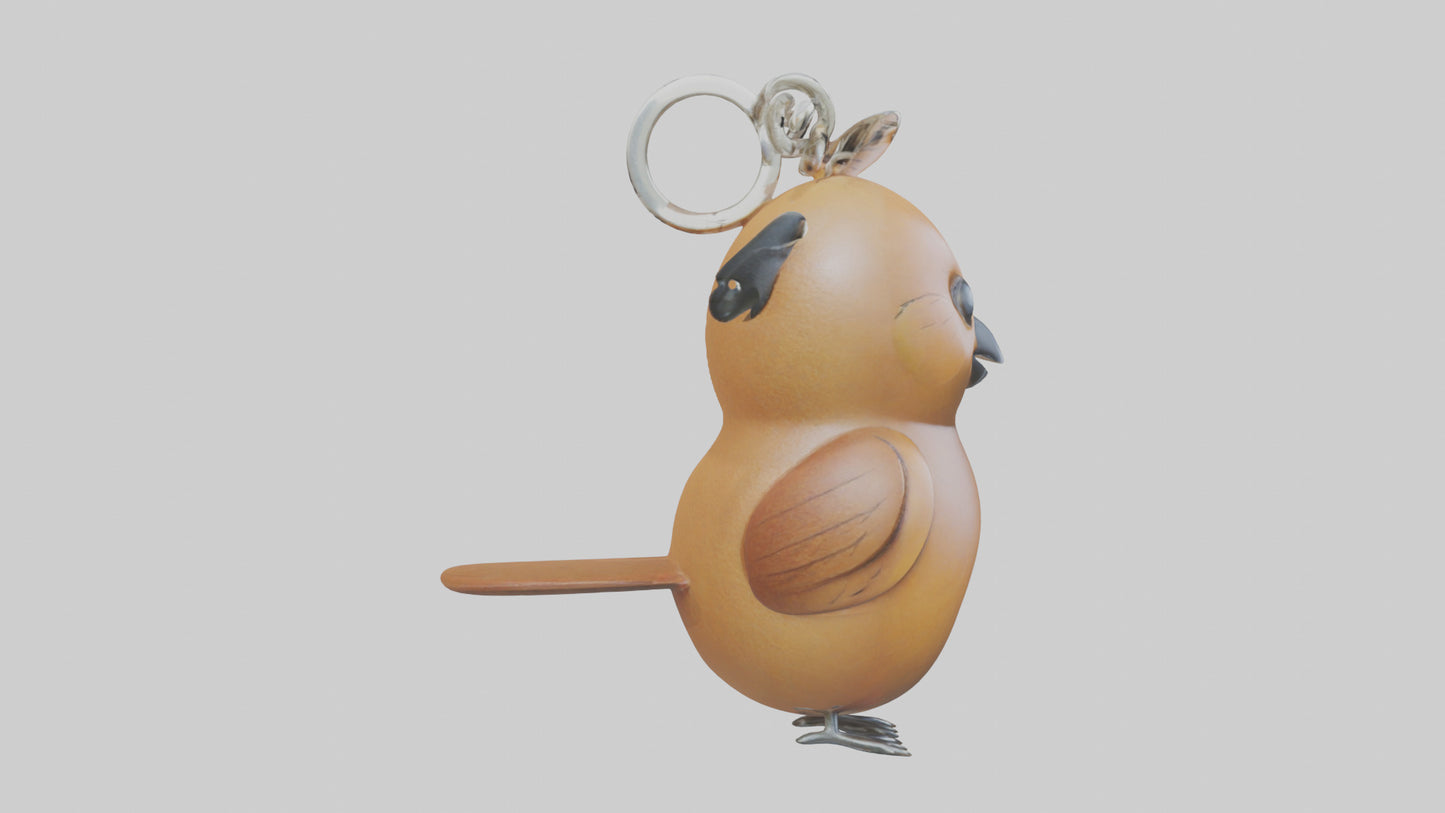 Bird keychain model 3D model