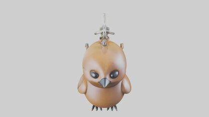 Bird keychain model 3D model