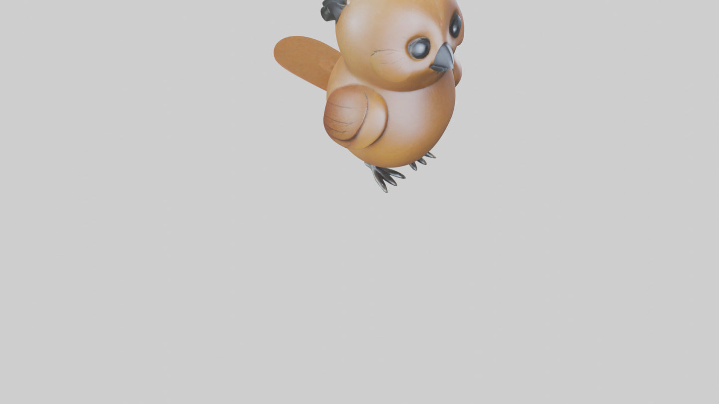 Bird keychain model 3D model