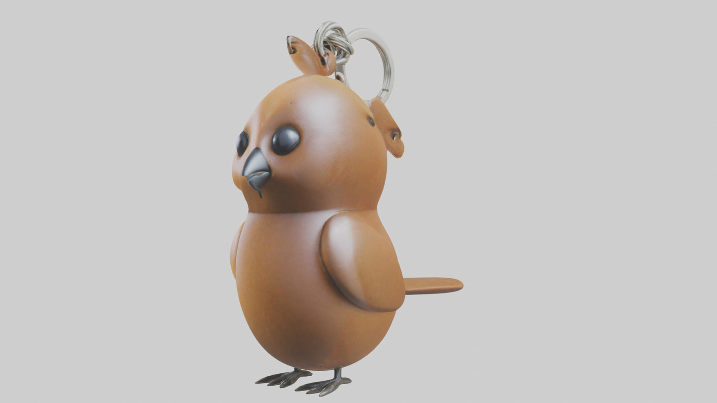 Bird keychain model 3D model