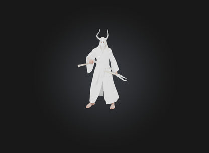 3D model bleach VR / AR / low-poly