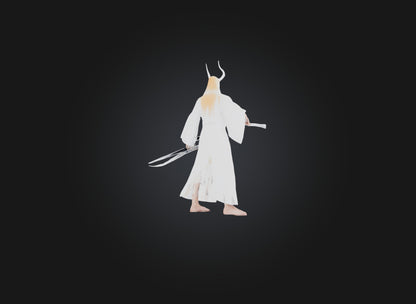 3D model bleach VR / AR / low-poly