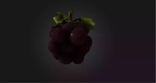 3D model Blocky Grapes   VR / AR / low-poly