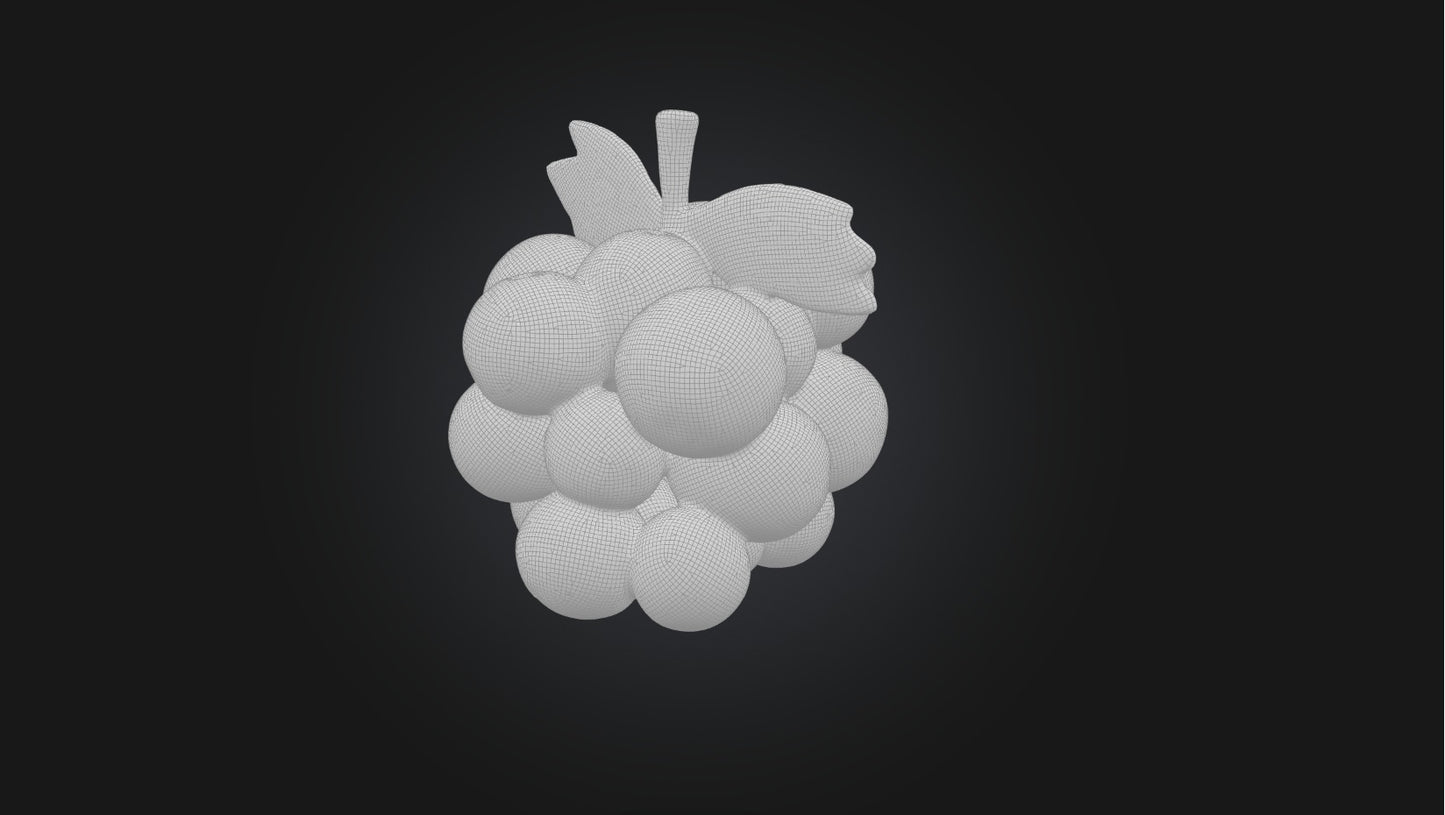 3D model Blocky Grapes   VR / AR / low-poly