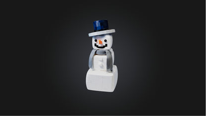 3D model Blocky Snowman   VR / AR / low-poly