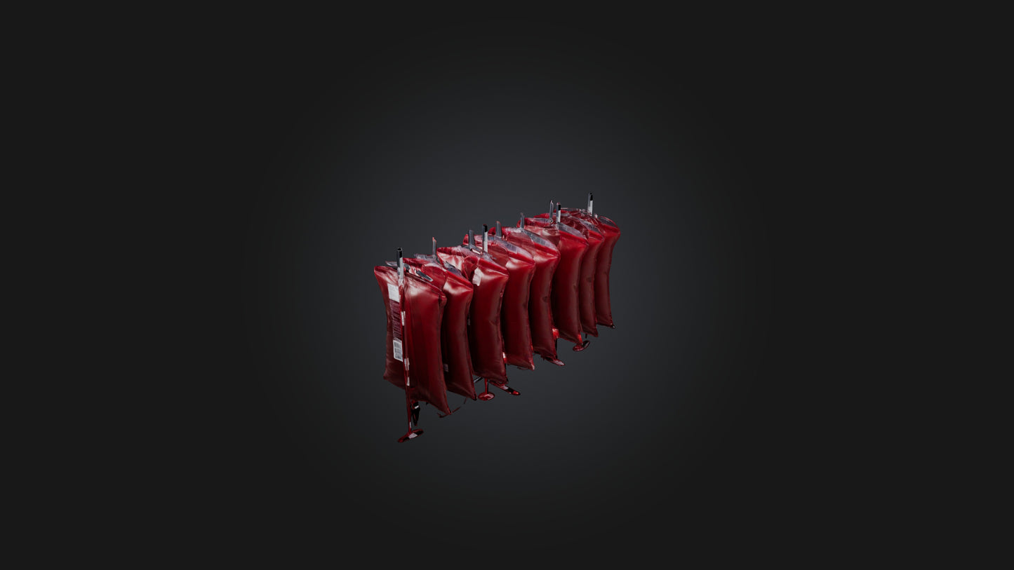 3D model Blood Bags VR / AR / low-poly