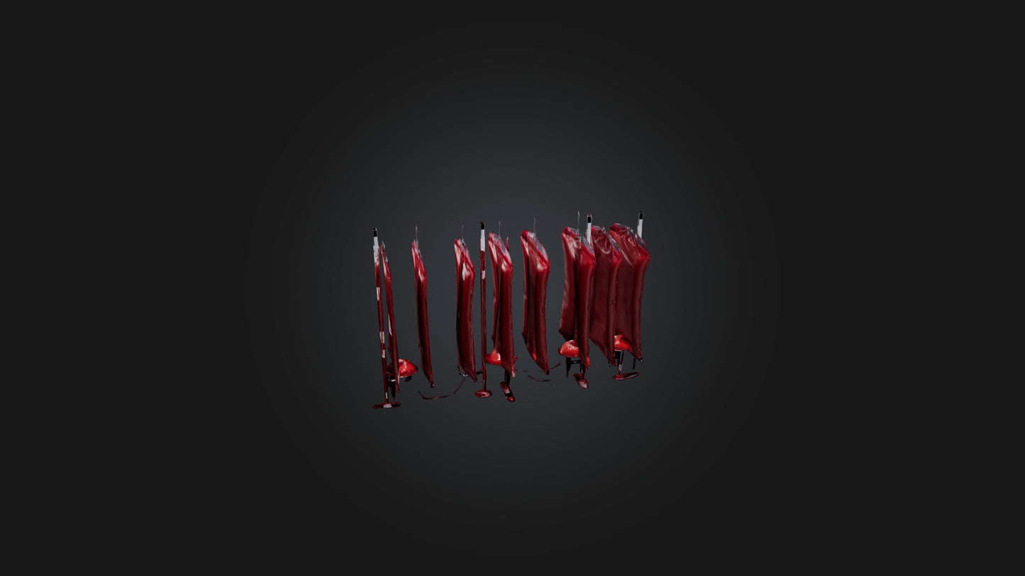 3D model Blood Bags VR / AR / low-poly