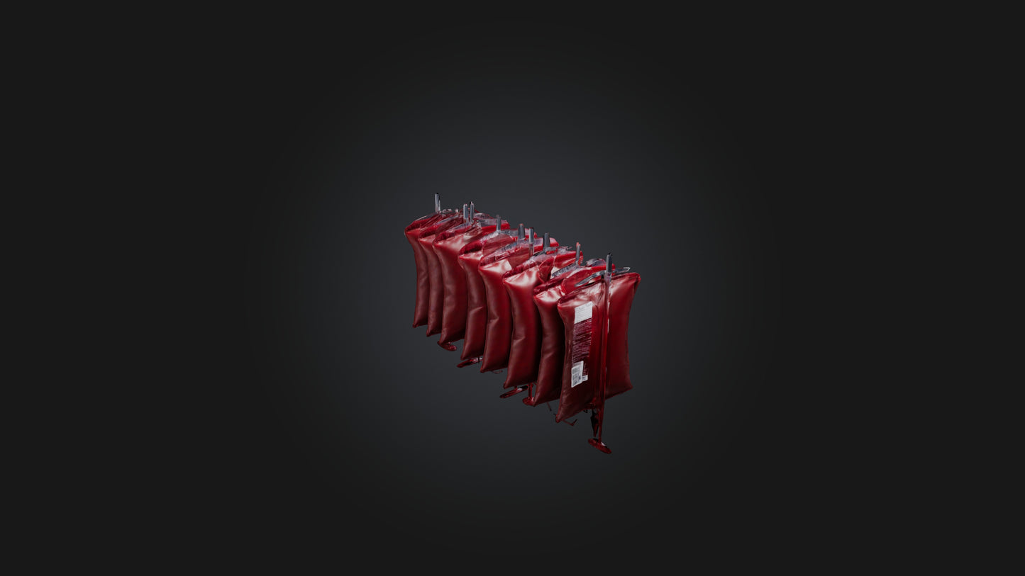 3D model Blood Bags VR / AR / low-poly