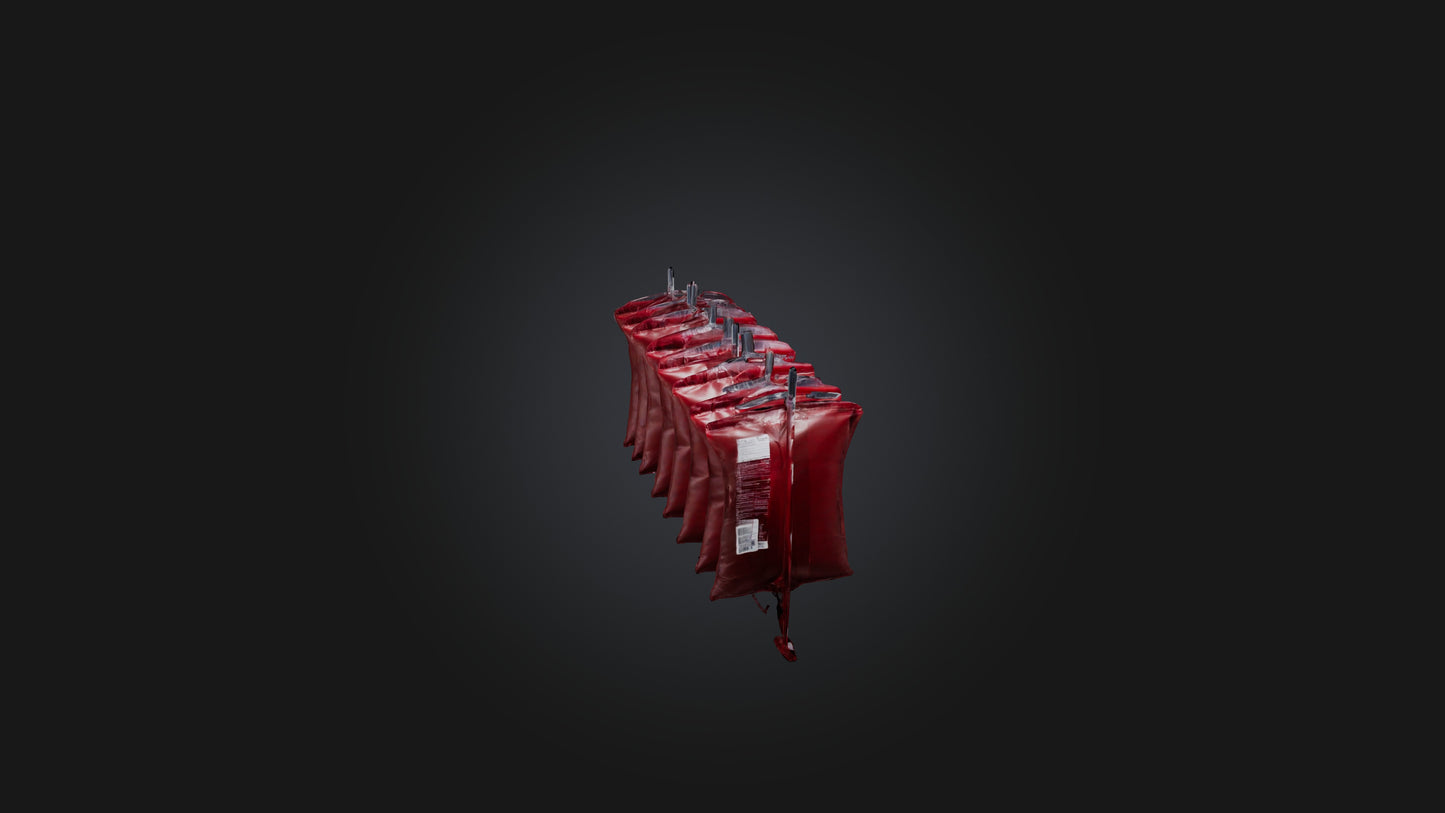 3D model Blood Bags VR / AR / low-poly
