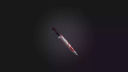 3D model Bloody Knife VR / AR / low-poly