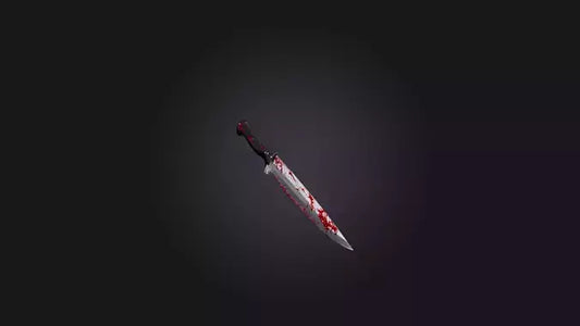 3D model Bloody Knife VR / AR / low-poly