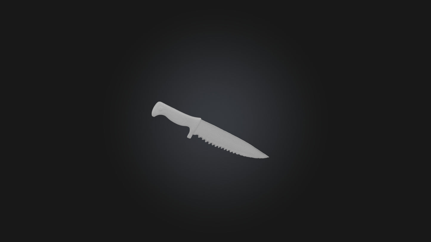 3D model Bloody Knife VR / AR / low-poly
