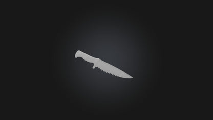 3D model Bloody Knife VR / AR / low-poly