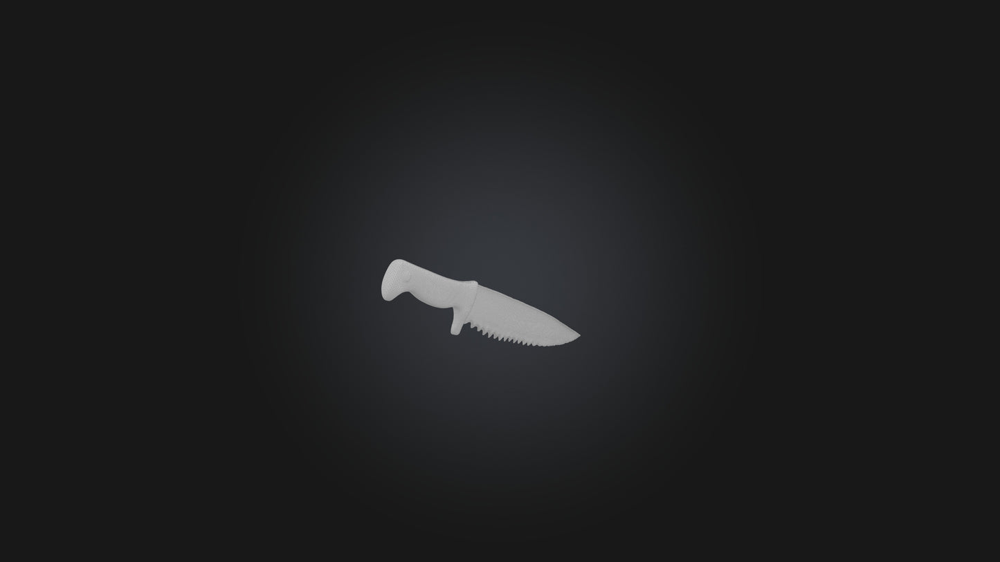 3D model Bloody Knife VR / AR / low-poly