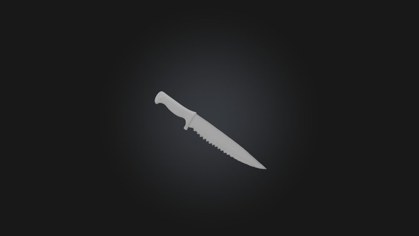 3D model Bloody Knife VR / AR / low-poly